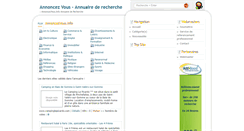 Desktop Screenshot of annoncezvous.info