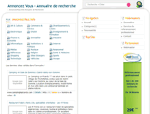 Tablet Screenshot of annoncezvous.info